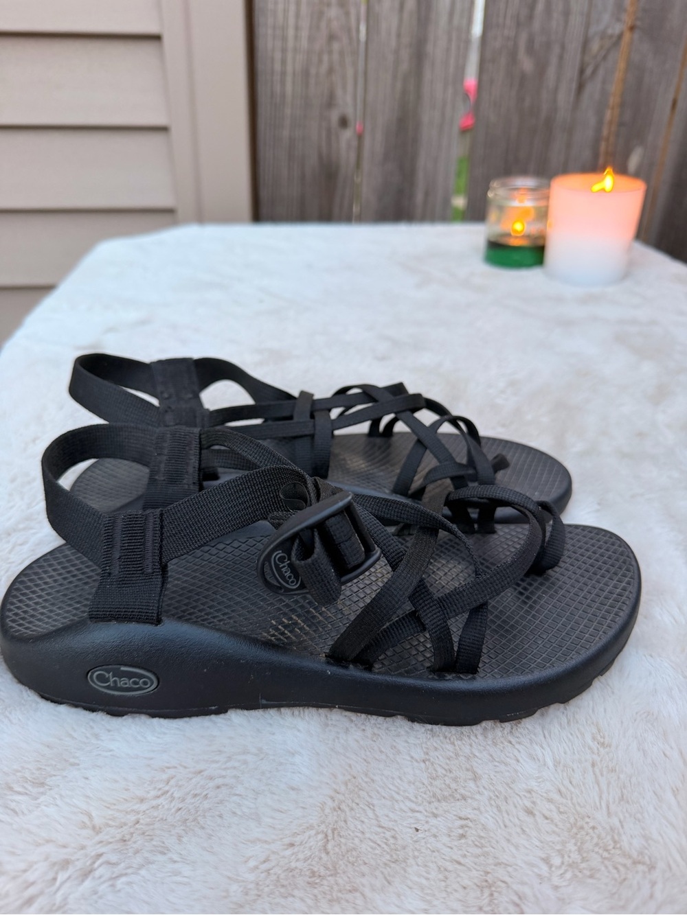Chaco Black Strappy Sandals Size 10